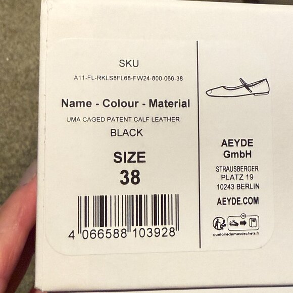 Aeyde Patenet leather woven flats - Picture 7 of 7